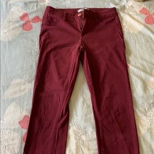Maroon Refuge Skinny Jeans